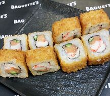 Темпура лосось с крабом