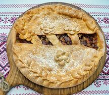 Пирог с яблоком и корицей малый