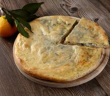 Хачапури с сыром и зеленью