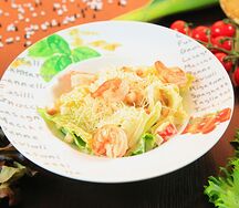 Салат Цезарь с креветками