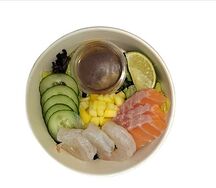 Салат с лососем и креветкой