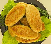 Котлета куриная жареная