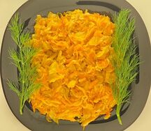 Тушеная капуста с курицей