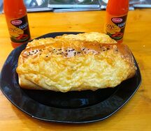 Багет с ветчиной и сыром