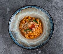 Феттуччине с креветками