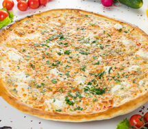 Пицца на тонком тесте Четыре сыра 30 см