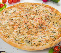 Пицца на тонком тесте Шампини 30 см