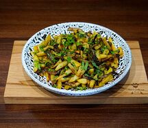 Картофель жареный с грибами