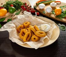 Кольца кальмара в кляре