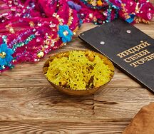 Паровой рис с соком лимона и имбирём
