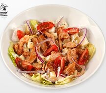 Салат с курицей терияки