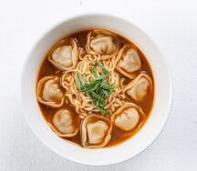 Рамен с пельменями