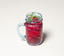 Лимонад с мякотью малины