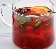 Чай с малиной