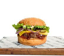 Бургер с говяжьей котлетой