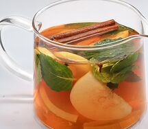 Чай грушевый с корицей