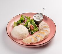 Куриное филе с рисом