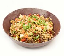 Рис с говядиной в японском стиле