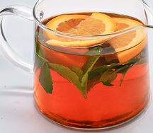 Апельсиновый чай с мятой