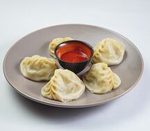 Манты сочные с говядиной и с тыквой