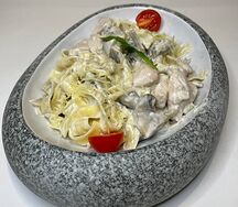Феттуччине с креветками