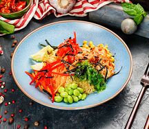 Поке с креветками