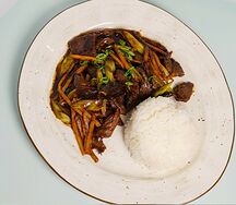 Говядина в соусе черный перец