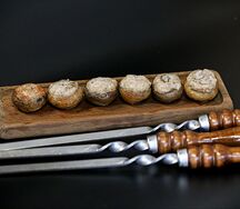 Грибы фаршированные говядиной