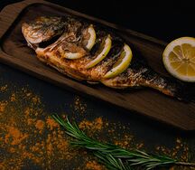 Дорадо на мангале