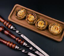 Грибы на мангале