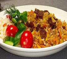 Чайханский плов с рисом девзира