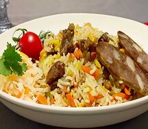 Плов с казы