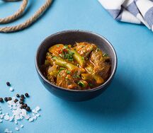 Тушеная говядина с зеленой фасолью