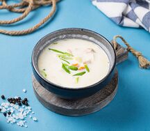 Сливочный с красной рыбой