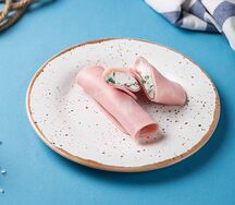 Рулетики из ветчины