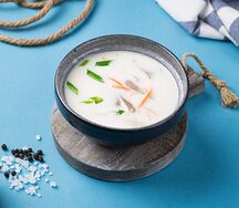 Сливочный с вешенками