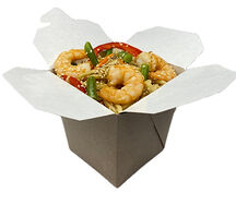 С креветкой в чесночном соусе Лапша Макси