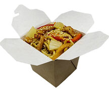 Свинина с ананасами в кисло-сладком соусе Лапша Макси