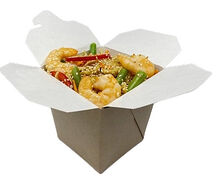 С креветкой в соусе терияки Лапша Макси