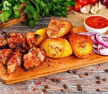 Казан-кебаб с курицей