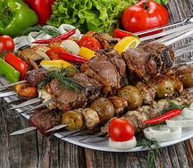 Мангал бар Мясо с овощами