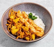 Жёлтый карри с креветкой