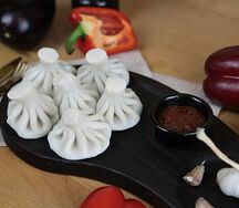 Хинкали со свининой и говядиной 6