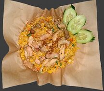 Вок жареный рис с курицей