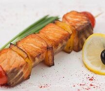 Шашлык из семги
