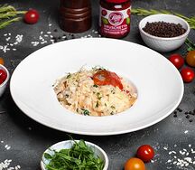 Ризотто курица и чоризо