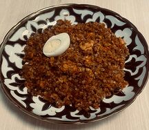 Плов из гречки для троих