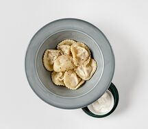 Равиоли с сыром и шпинатом