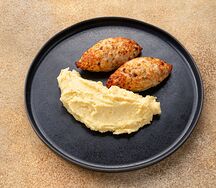 Куриная котлета с картофельным пюре