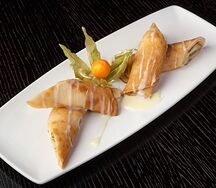Блинчики с бананом и сгущенкой